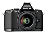 OLYMPUS デジタルマイクロ一眼カメラ OM-D E-M5 レンズキット ブラック 1605万画素 144万ドット電子ビューファインダー 5軸対応手ぶれ補正 防塵 防滴 OM-D E-M5 LKIT BLK