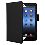 Axstyle 高品質 スリムレザーケース High Quality Slim leather case for iPad mini フリップスタンド ブラック Amazon限定 オリジナルモデル